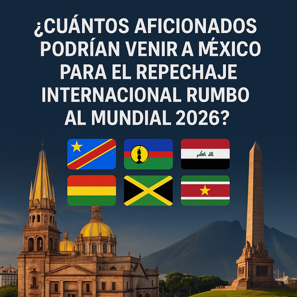 ¿Cuántos aficionados podrían venir a México para el repechaje internacional rumbo al Mundial 2026?