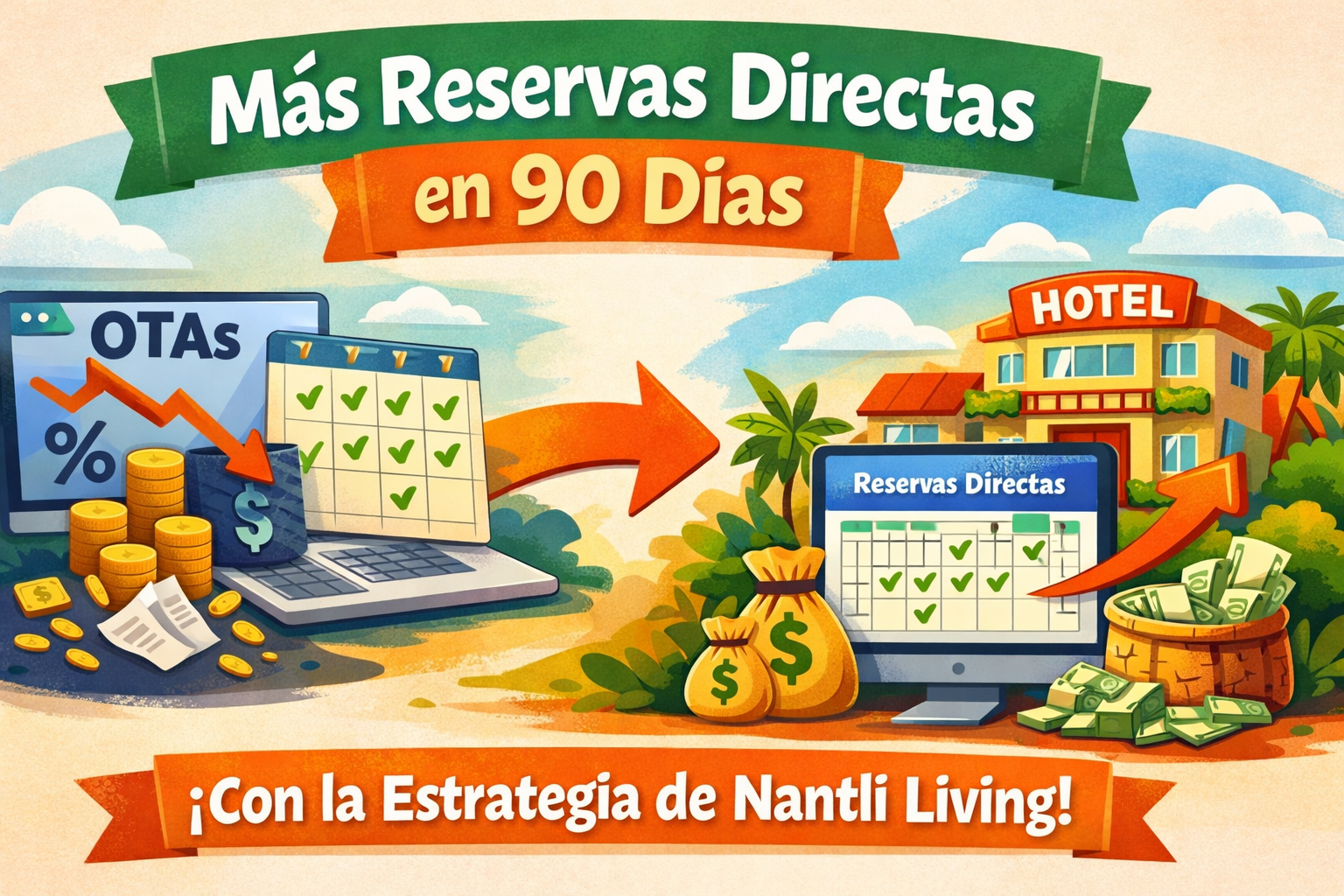 Estrategias para que tu hotel reciba más reservas directas en 90 días